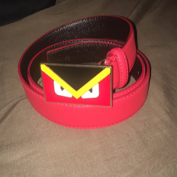 red fendi monster belt